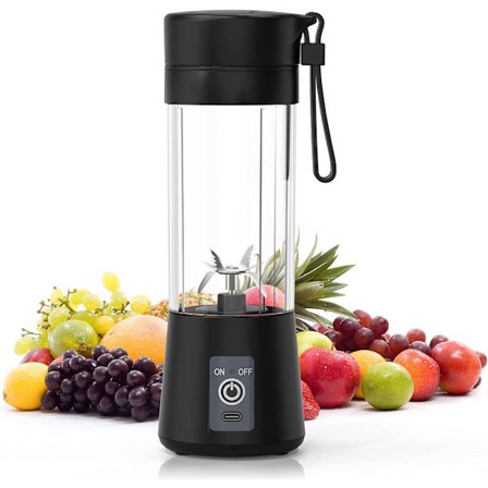 380ml Mini Blender med Seks Blade, Bærbar Blender i Personlig Størrelse