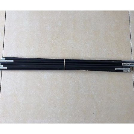 Universal Trampoline Fiber Glass Rods for å Erstatte Toppstangen / Metallringen - Med Kapp 14 Fot