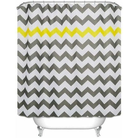 Vandtæt bruseforhæng i stof, skimmelresistent antibakterielt bruseforhæng, badeværelsestekstil Mål 180cm x 180cm