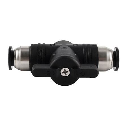 5 stk 12mm Pneumatiske Tilbehør Trykk Hurtigkobling Tilkobling Manuell Ventil Trykk Pneumatisk Rett Kobling for Tilkobling av Polyetylen Nylon og PU