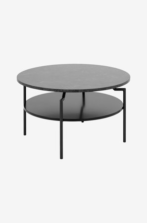 NORDFORM - Soffbord Goldie, Diameter 80 cm - Svart - Soffbord - Från Homeroom
