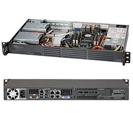 SUPERMICRO SC504 203B - kan monteres i rack - 1U - mini-ITX