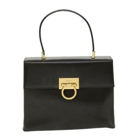 Salvatore Ferragamo Pre-owned, Pre-owned Leather handbags Bruin, Dames, Maat:ONE Size,stof