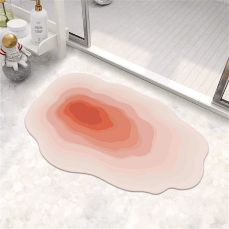 Superabsorberande tunn söt gradient badrumsmatta tvättbar halkfri