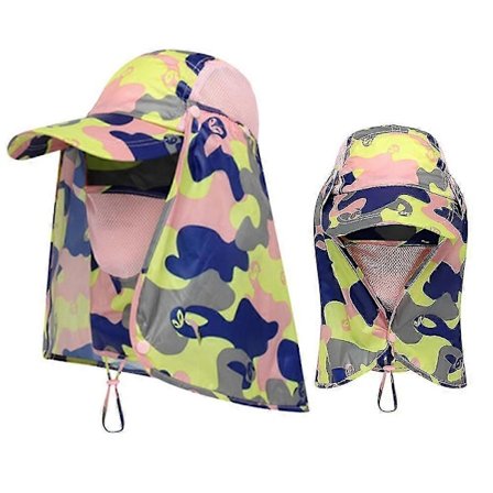 Udendørs Sport Vandring Skygge Hat UV Beskyttelse Ansigt Hals Dækning Fiske Solbeskyttelse Kasket