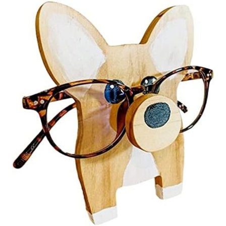 Corgi Hunde Brille Stativ Håndlavet Træ Brilleholder Sød Kæledyr Brille Display Ornamenter Hjemmekontor Skrivebord Dekoration Corgi Brille Stativ
