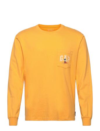 Adult Gap X Disney 100% Organic Cotton Graphic T-Shirt Yellow GAP