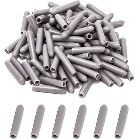 Opvaskemaskine Hætter [100 Styk](grå), Opvaskemaskine Kurv Dæksel, Opvaskemaskine Hætte Til Beskyttelse Af Kurv Stifter, Rustfri