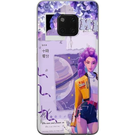Yhteensopiva Puhelinkuori Huawei Huawei Mate 20 Pro Kpop Demon Hunters Rumi Violetti Maailmankaikkeuden Tähtityylifantasia