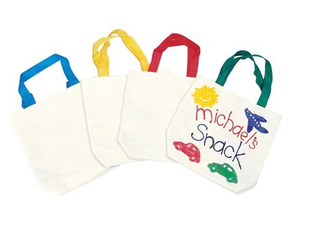 Tygpåse canvas 21x21cm 12/fp - Lyreco - Skola och förskola - Målarfärg och tillbehör - Textilfärg