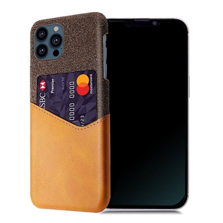 Bofink iPhone 13 Pro skal med korthållare - Brun