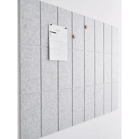 Äänenvaimennin Akustiikkapaneeli 12-pakkaus 15x30cm Mustat Seinälevyt Äänieristys & Ilmoitustaulu Toimistoon Kotiin_TF_TF