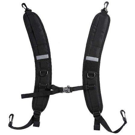 Ryggsekkstropper Justerbare Polstrede Skulderstropper For Ryggsekk Vanntett Veske (1 stk, Svart)