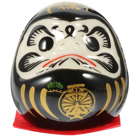 Japanilainen perinteinen Daruma-hahmo, keraaminen Daruma-onnenukke, miniatyyri Daruma-patsas