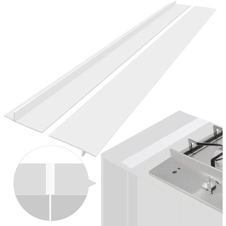 Spislist håller rent mellan spis och skåp 61,5 cm 2-pack Vit