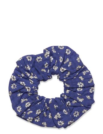 Enwelly Scrunchie Aop 6743 Accessories Hair Accessories Scrunchies Blå Envii