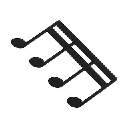 Musikbog Clip Klaverbog Holder Bogstativ Noteklemme Nodeholder Sort