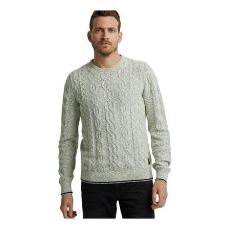 PME Legend, R-neck Jumper Grijs, Heren, Maat:M,Cotton