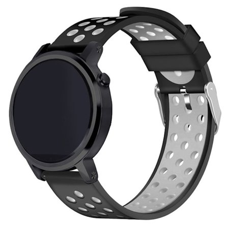 Samsung Gear S3 klockarmband silikon metall - Svart och vit