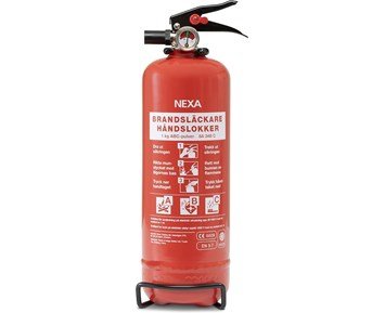 Nexa Brandsläckare Röd 1kg 8A - Brandsläckare med 1 kg ABC-pulver