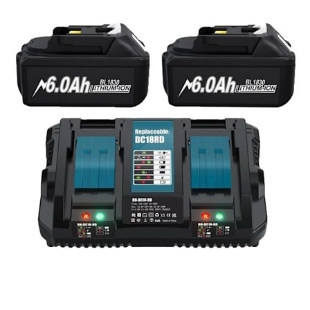 Genopladeligt Batteri Kompatibelt med Makita, 6,0Ah, Lithium-ion Celle