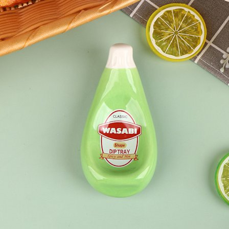 1 stk Krydderi skål Sojasovs tallerken Keramisk skive tomatformet S