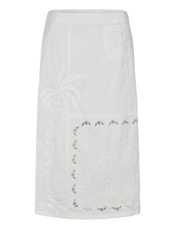 Stella Nova | Elements Embroidered Cotton Skirt | 36