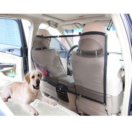 Överlägsen bil husdjursstängsel Justerbar Installera bil husdjur Hundar Säkerhetshinder Pet Protection Pet Resevaror