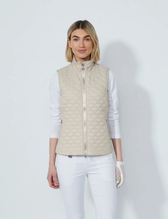 Daily Sports Quilt Padded Vest - Cream - L