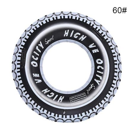 Uppblåsbar Badring Donut Gummiring Flytande Däck Strandpool Leksak för Barn och Vuxna Upp till 5 år