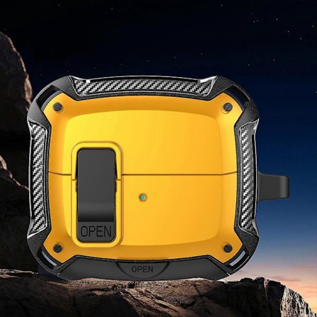 (Ny) Bumblebee Stöttåligt Hörlursfodral med Krok & Hållare För Samsung Galaxy Buds3 / Buds3 Pro