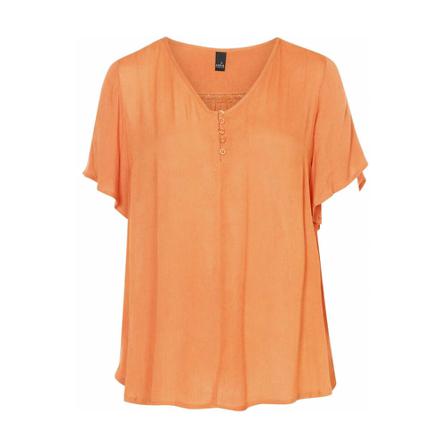 Adia Leola Bouse Orange, Dame Bluser, Størrelse: 7Xl/8Xl