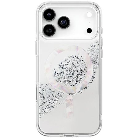 Uniq Coehl Crystelle-fodral för iPhone 17 Pro Max Magnetisk laddning - silver