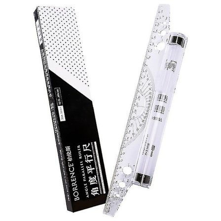 Foldbar lineal med bølget linje 30cm Student Special Multifunktionel Geometrisk Figur Malingsværktøj Skoleartikler Kunstrekvisitter - Linealer -