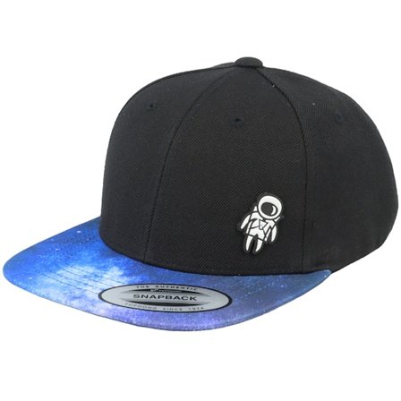 Kinder Kiddo Cap - Schwarz snapback Cap - Kinder Tiny Astronaut Black/Space Snapback @ Hatstore