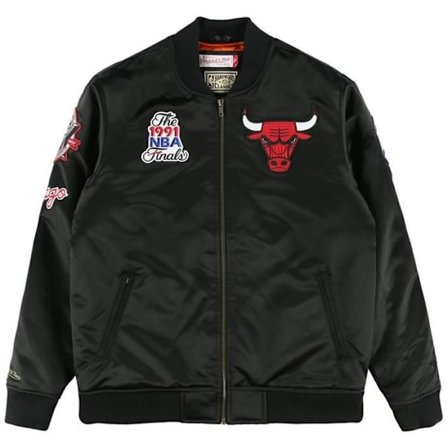 Bomberjacka Satin - MITCHELL & NESS - Samling NBA Hardwood Classics - Chicago Bulls - Herr