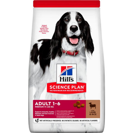 Hills Science Plan - Adult Medium Lamb & Rice - Dry Dog Food 14 kg - Hund - Hundefôr & hundemat - Tørrfôr for hund - ZOO.no