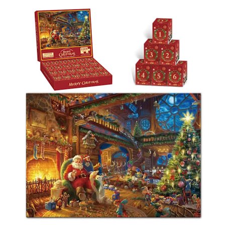 2025 Julekalender: 1008-brikkers Flerfarget Snømann Puslespill