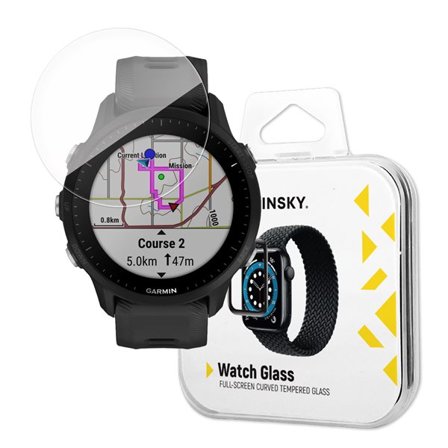 Wozinsky Fuldt limet hærdet glas til Garmin Forerunner 965 (2 stk.)