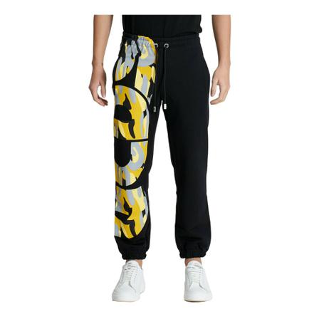 Gcds, Pant logo camouflage Zwart, Heren, Maat:L,Katoen