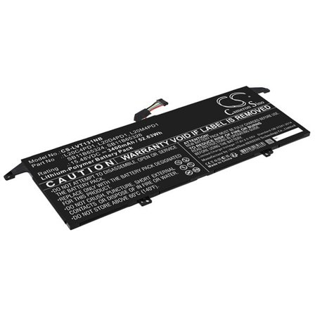 Batteri till Notebook, Bärbar dator för Lenovo ThinkBook 13x ITG 20WJ002LGE m.fl.