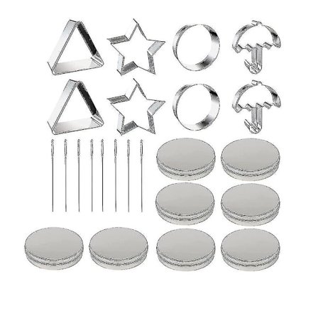 24 stk. Squid Cookie Cutter Game Set, med dåse og nål