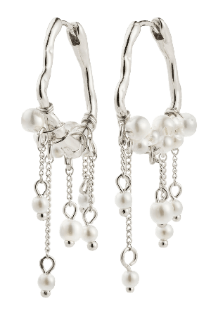 Pilgrim Jasper Earrings Silver-Plated Smycken & klockor Dam Silver ONESIZE