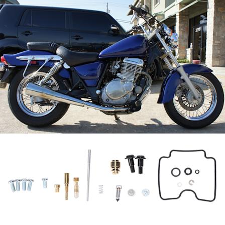 Forgasser Reparasjonssett med Blandingskruve O-Ring Utskifting for Suzuki Street Bike GZ250 1999‐2010