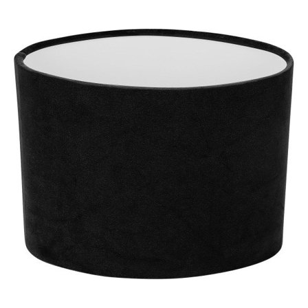 1. soikea lampunvarjostin, koristeellinen kangas, käsityö, lampunsuoja, pöytälampun suojatarvike, musta 23 x 12 x 18,5 cm, musta 23 x 12 x 18,5 cm