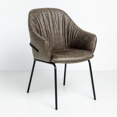 Tosca Stol Lænestol Brun Sort Mat 62X63X90,5Cm