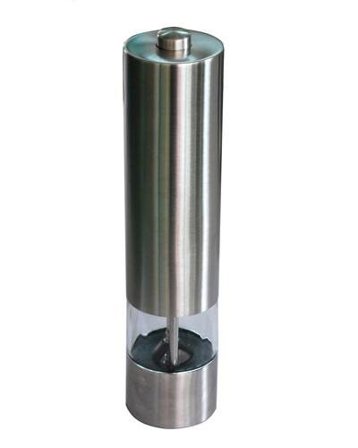 Elektrisk pepperkvern/saltkvern i rustfritt stål