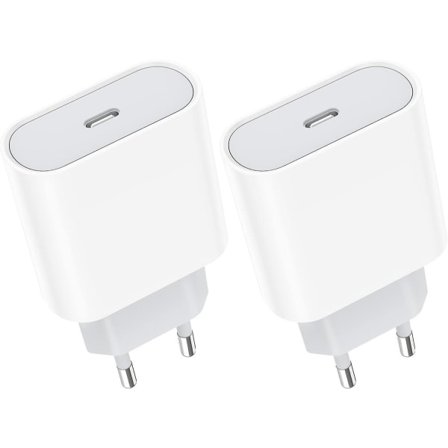20w 2-pack Usb C Snabbladdare, Usbc-uttag Typ C Vägg AC-strömadapter