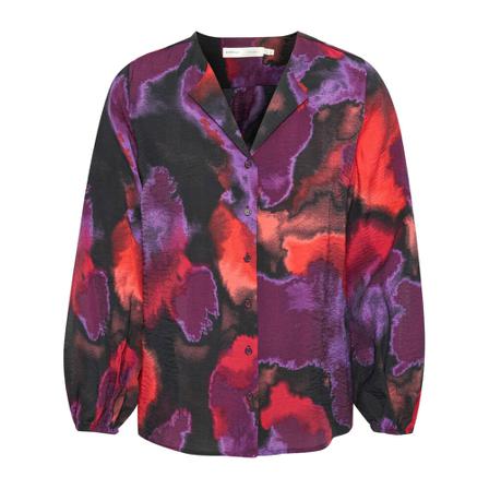 InWear Inwear Faberiw Shirt Bluser 30107703 Purple Giant Splash Rød, Dame