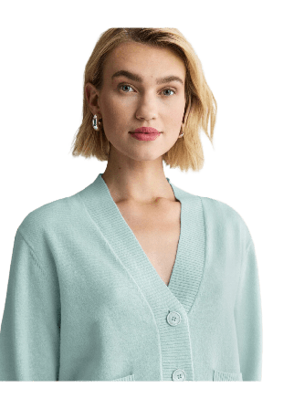 Newhouse Lammullscardigan Mathilda Tröjor Dam Blå MEDIUM